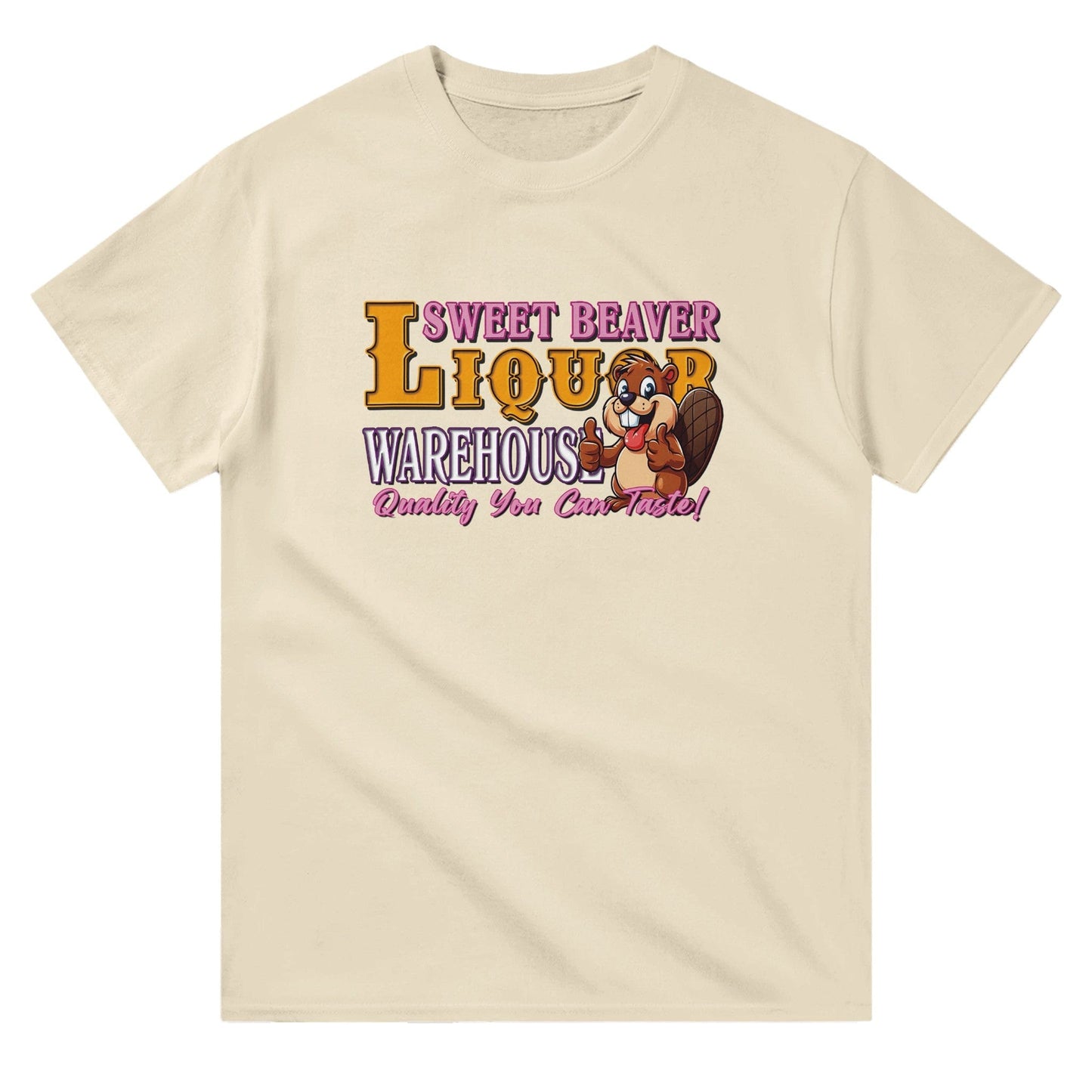 Sweet Beaver Liquor T-shirt Graphic Tee Natural / S BC Australia