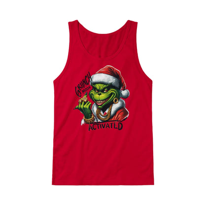Grinch Mode Tank Top Australia Online Color Red / S