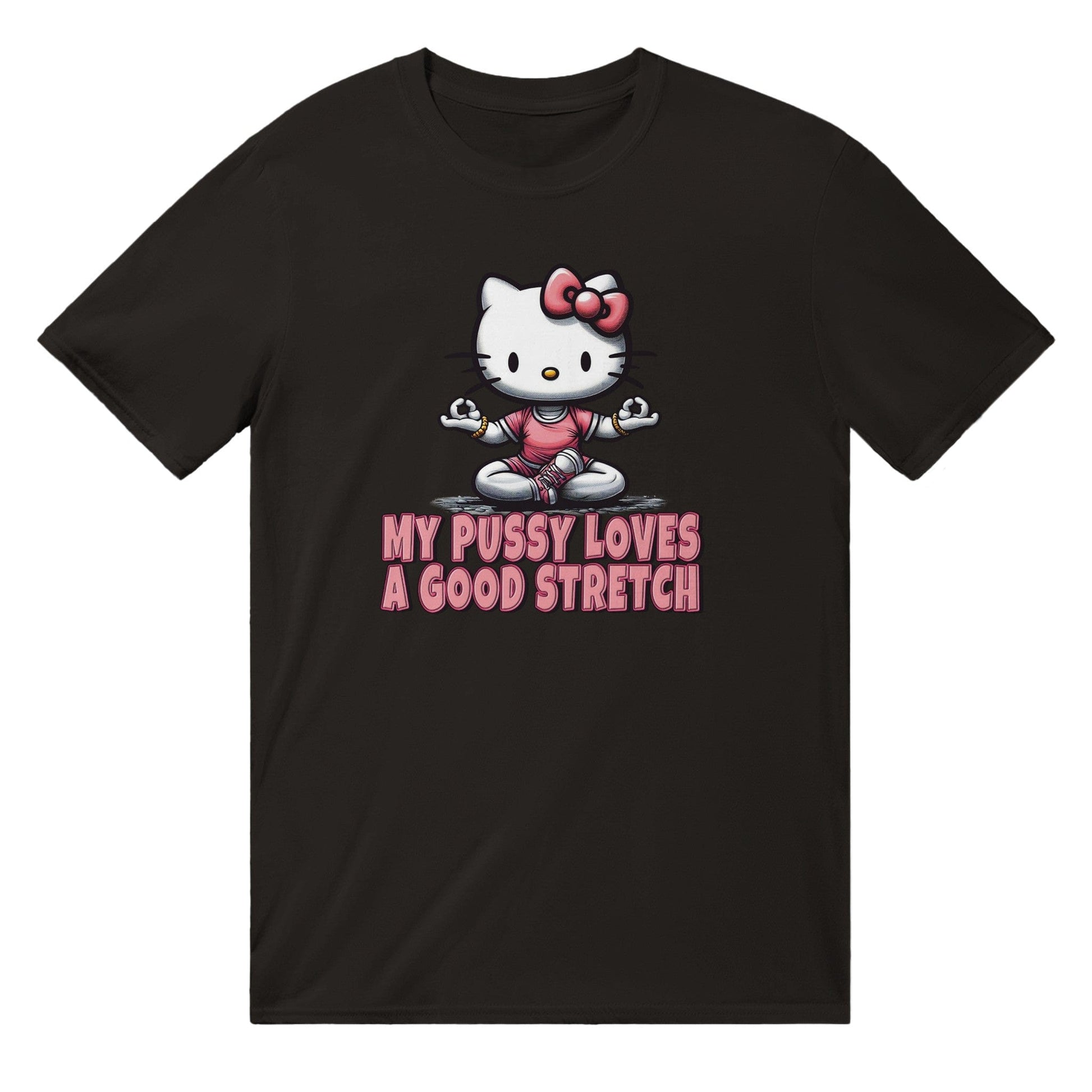 Hello Kitty Yoga T-shirt Australia Online Color Black / S