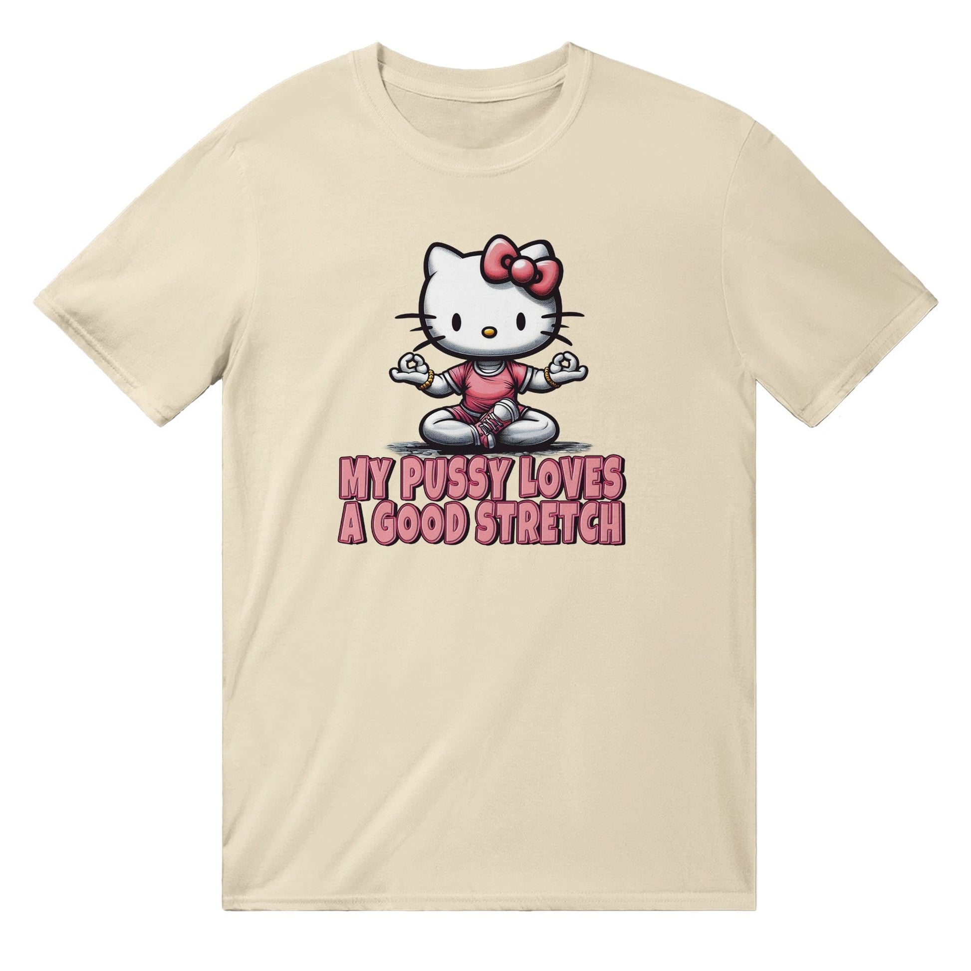 Hello Kitty Yoga T-shirt Australia Online Color Natural / S