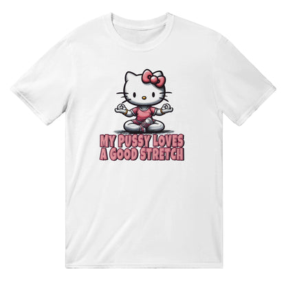 Hello Kitty Yoga T-shirt Australia Online Color White / S