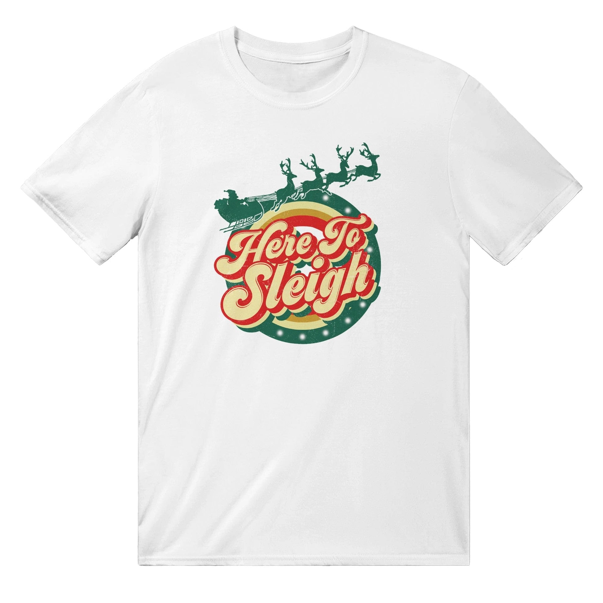Here To Sleigh T-Shirt Graphic Tee White / S BC Australia