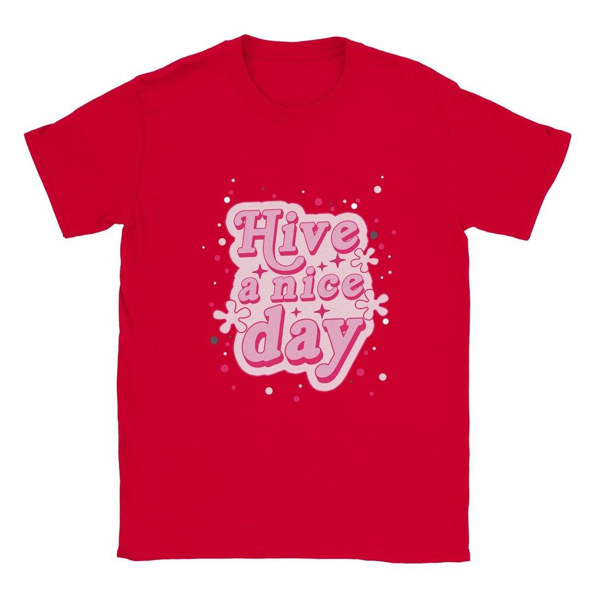 Hive A Nice Day Kids T-shirt Australia Online Color Red / XS