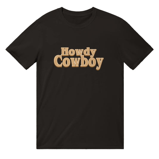 Howdy Cowboy T-Shirt Graphic Tee Australia Online Black / S