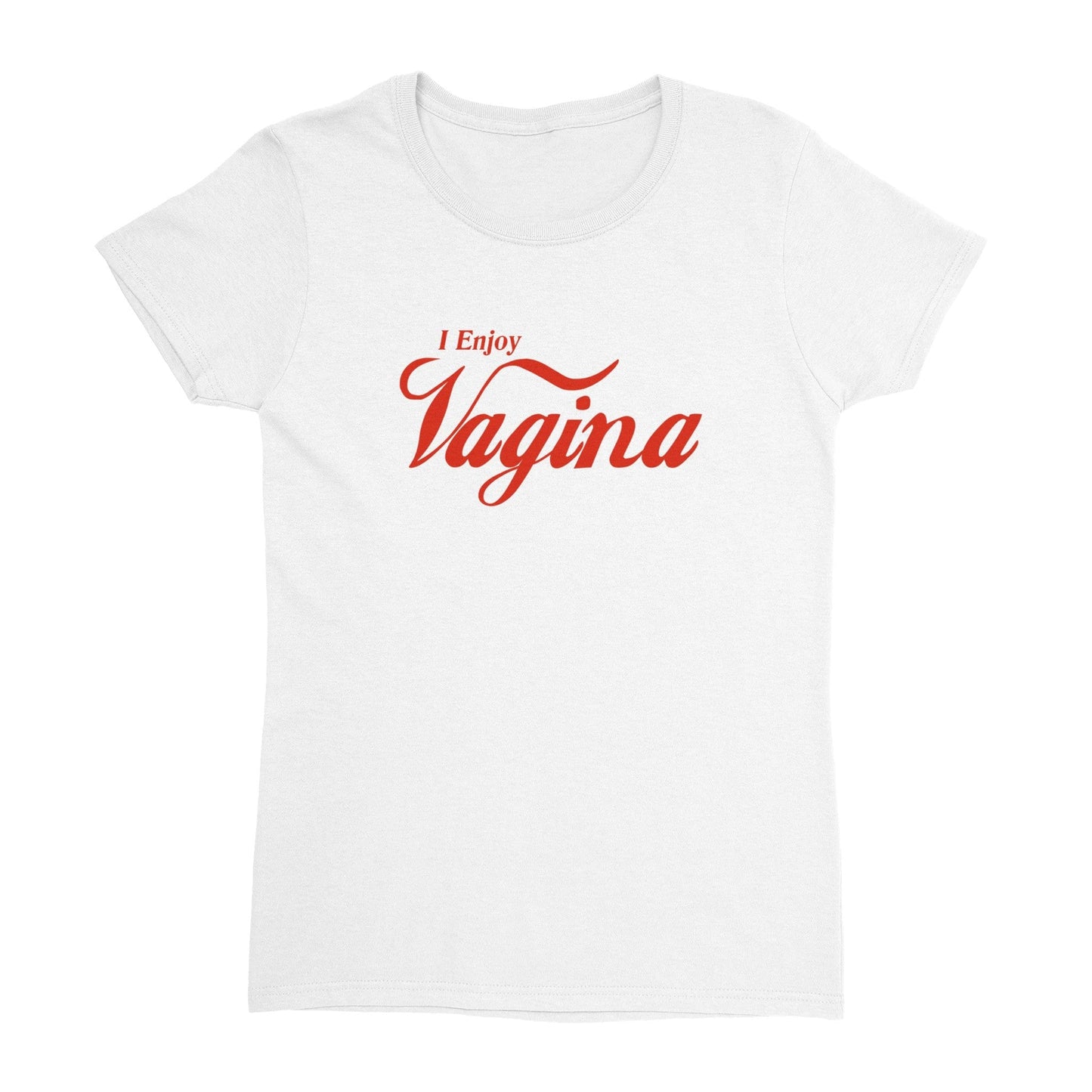 I Enjoy Vagina Coke T-Shirt Australia Online Color White / Womens / S