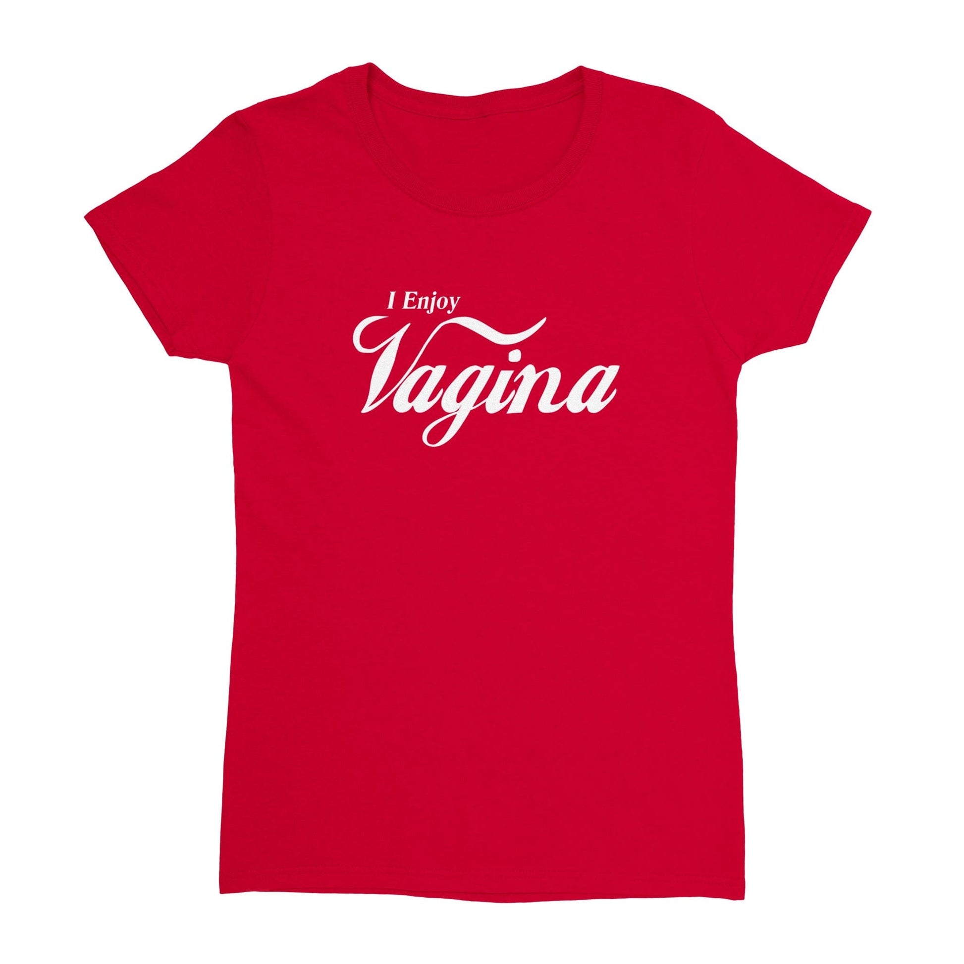 I Enjoy Vagina Coke T-Shirt Australia Online Color Red / Womens / S