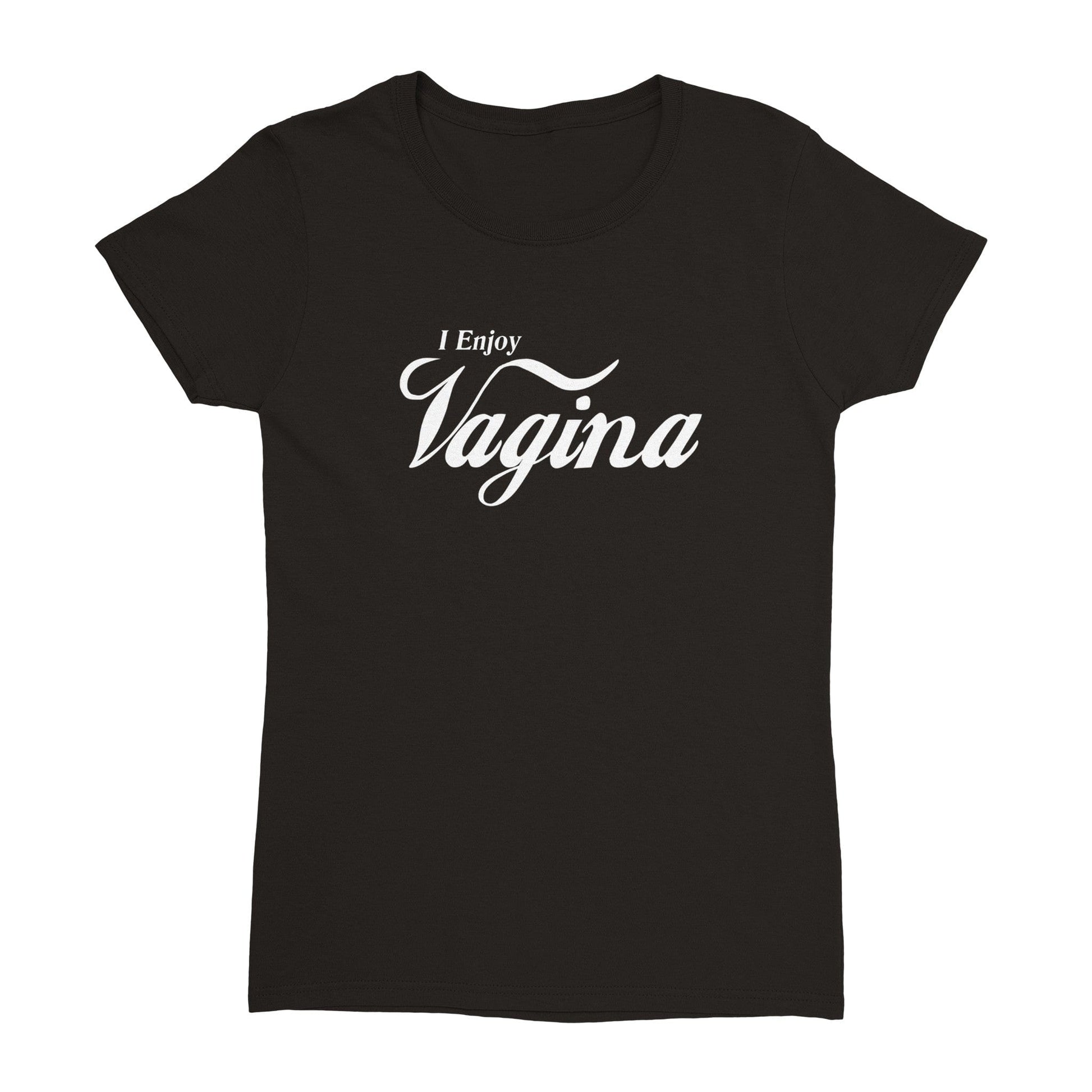 I Enjoy Vagina Coke T-Shirt Australia Online Color Black / Womens / S