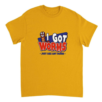 I Got Worms T-SHIRT Australia Online Color Gold / S