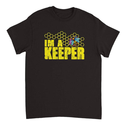 I'm a keeper Tshirt - Neon Bee - Unisex Crewneck T-shirt Australia Online Color