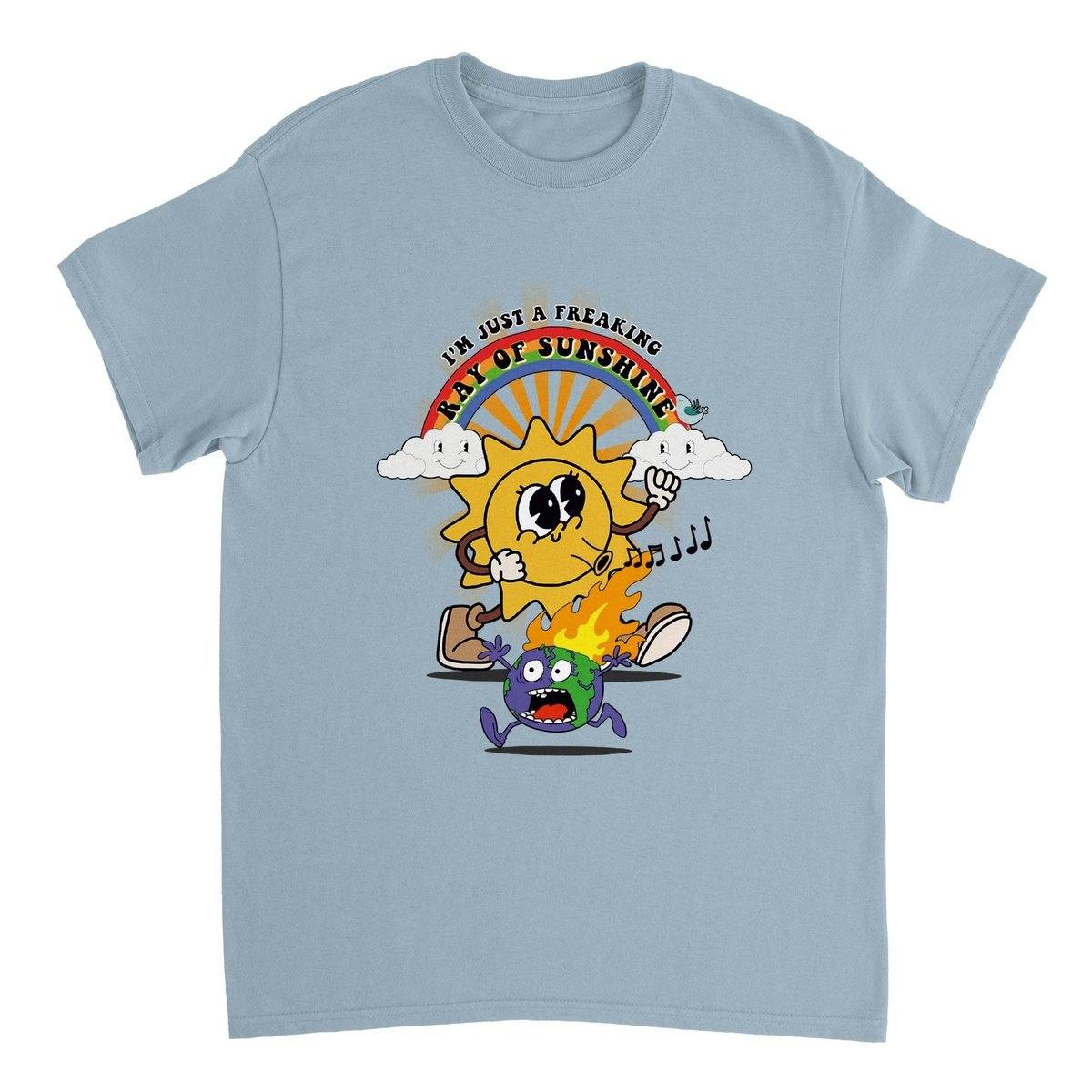 I'm Just A Freaking Ray Of Sunshine T-Shirt Australia Online Color Light Blue / S