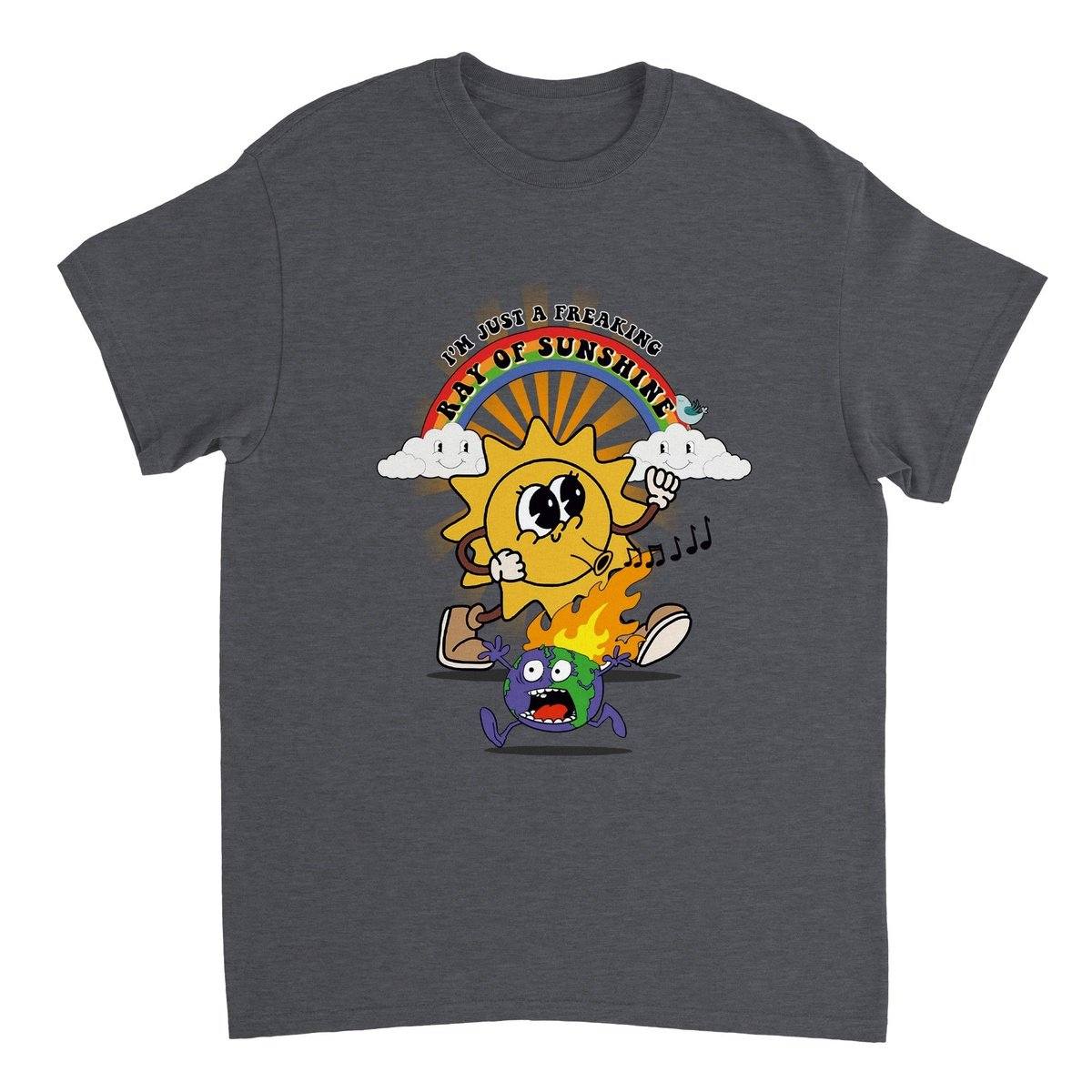 I'm Just A Freaking Ray Of Sunshine T-Shirt Australia Online Color Dark Heather / S