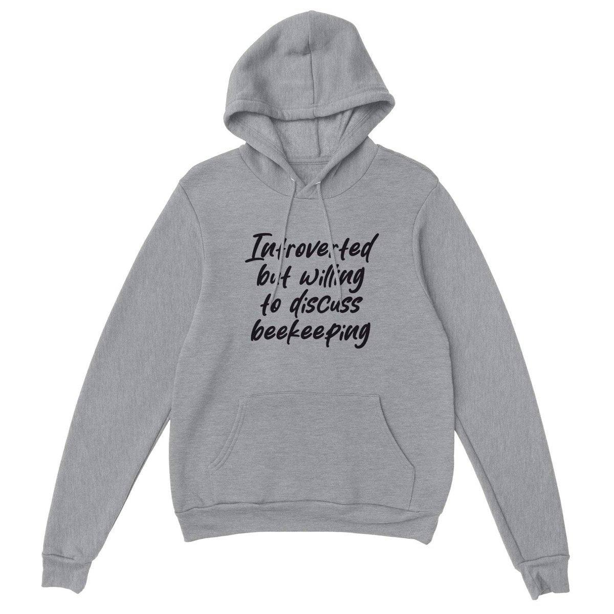 Introverted but willing to discuss beekeeping Hoodie - Premium Unisex Pullover Hoodie Australia Online Color Sports Grey / XS