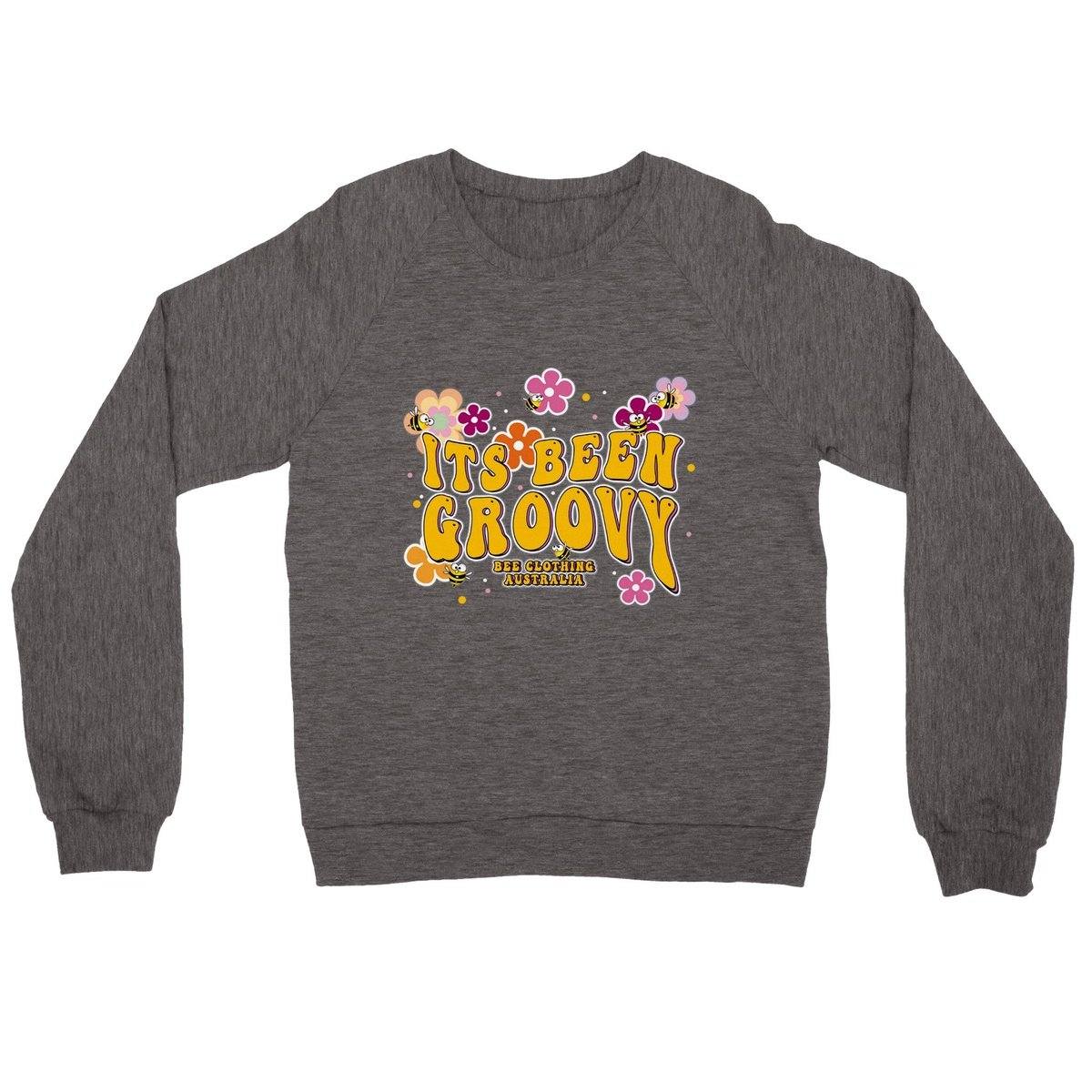 It’s Been Groovy Jumper  | Bee Jumpers Australia | Premium Unisex Crewneck Sweatshirt Australia Online Color Charcoal Heather / S