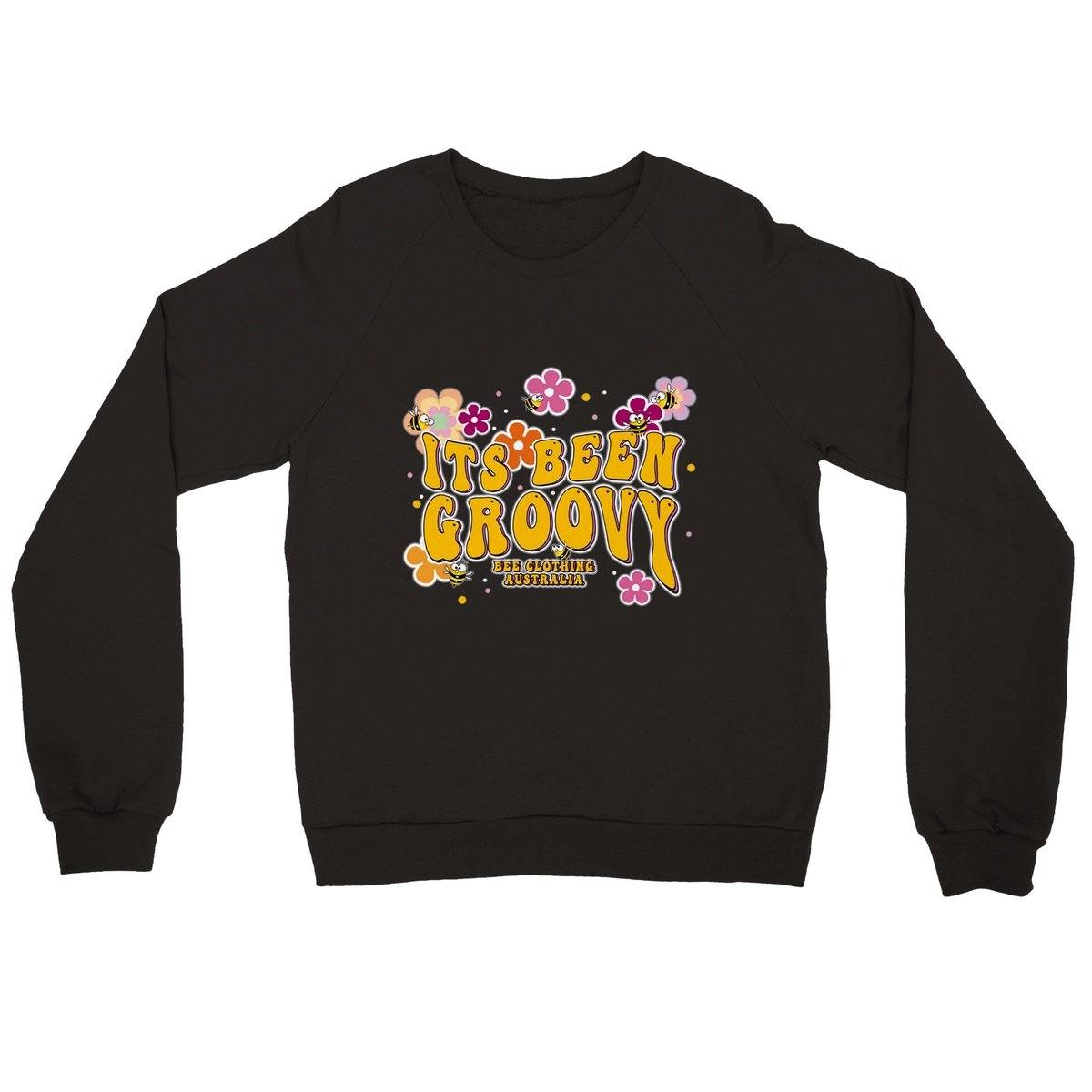 It’s Been Groovy Jumper  | Bee Jumpers Australia | Premium Unisex Crewneck Sweatshirt Australia Online Color Black / S