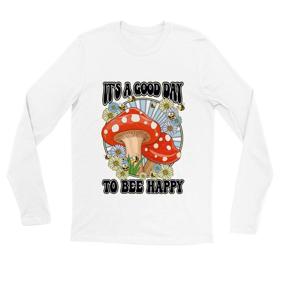 Its A Good Day To Bee Happy Long sleeve T-shirt Australia Online Color
