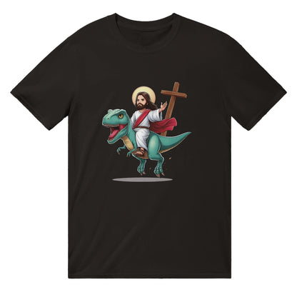 Jesus Riding A Dinosaur T-SHIRT Australia Online Color Black / S
