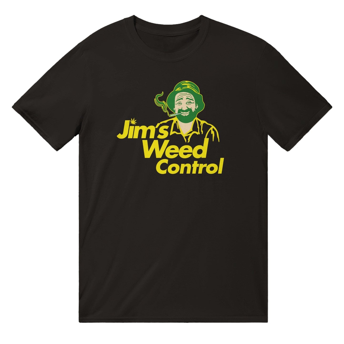 Jims Weed Control T-Shirt Graphic Tee Australia Online Black / S