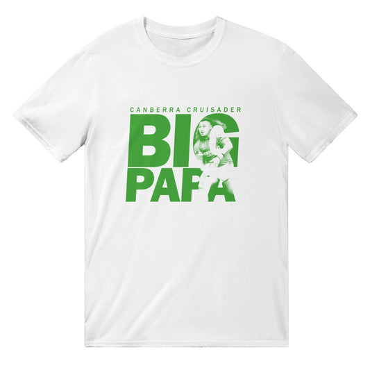 Josh Papalii Big Papa T-shirt Graphic Tee Australia Online White / S