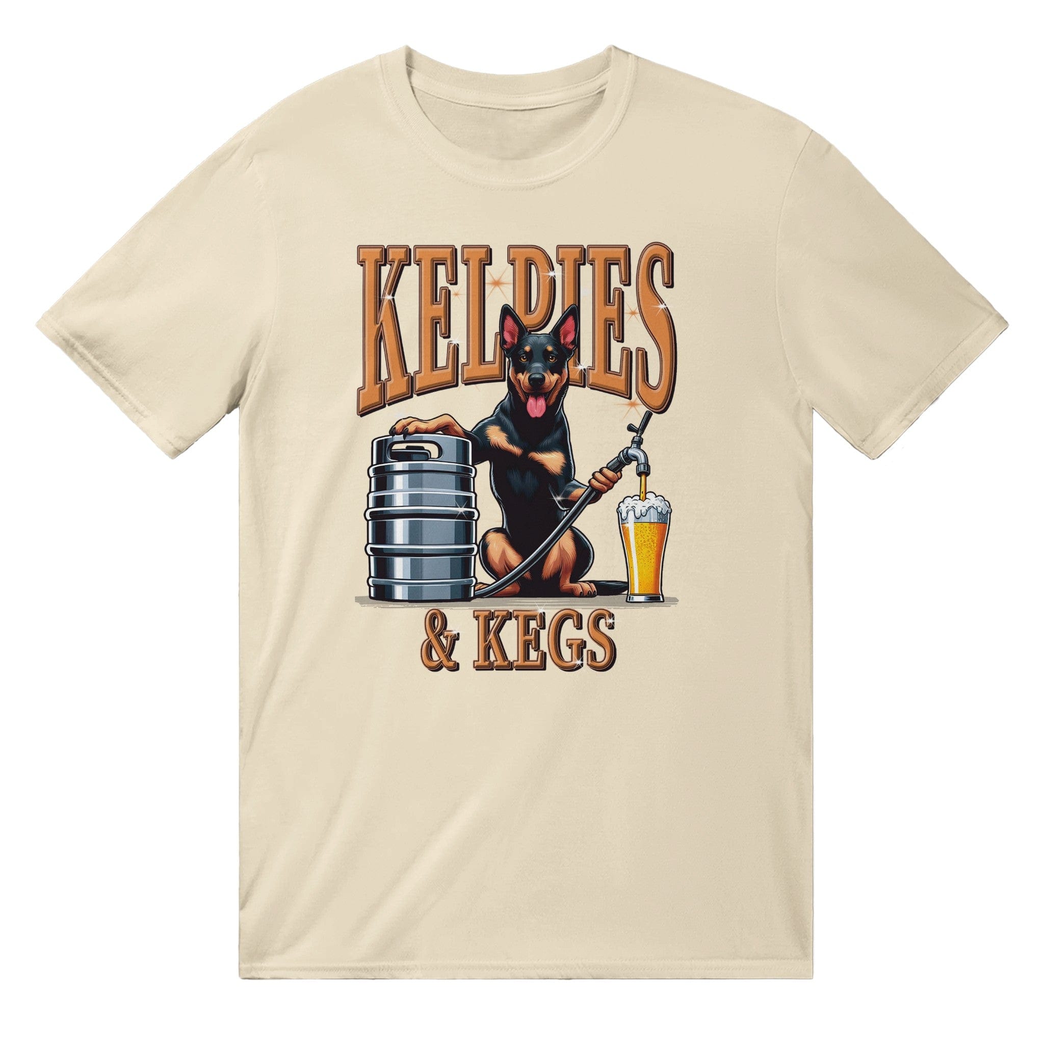 Kelpies And Kegs T-Shirt Australia | Funny Dog T-Shirts