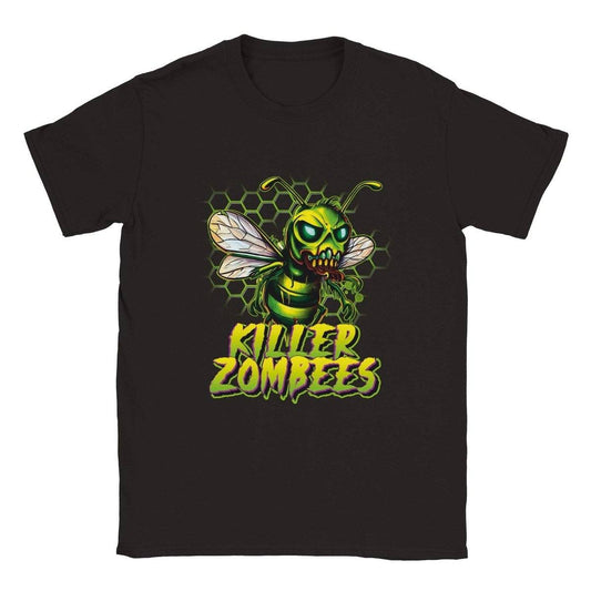 Killer Zombees - Green Honeycomb - Classic Unisex Crewneck T-shirt Australia Online Color