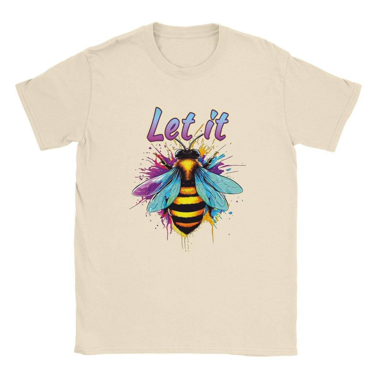 Let It Bee - Classic Unisex Crewneck T-shirt Australia Online Color Natural / S