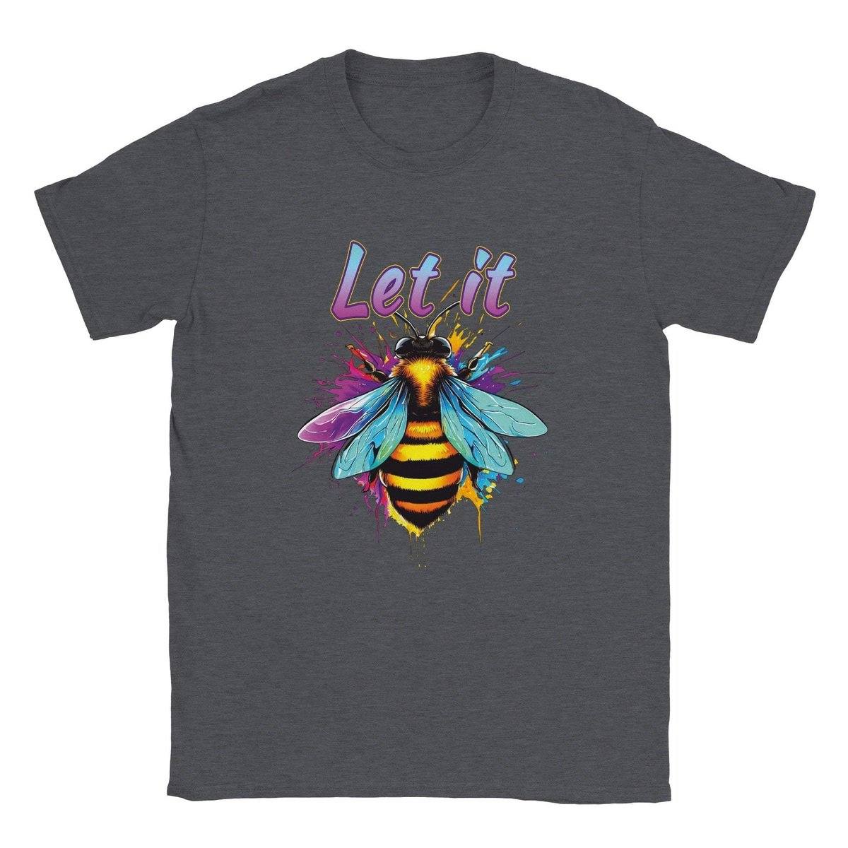 Let It Bee - Classic Unisex Crewneck T-shirt Australia Online Color Dark Heather / S