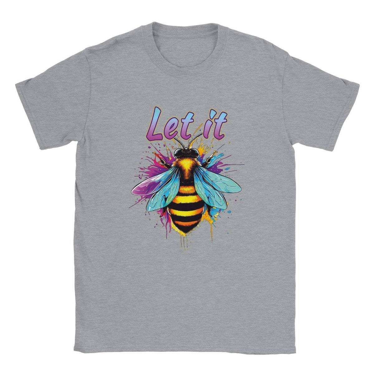 Let It Bee - Classic Unisex Crewneck T-shirt Australia Online Color Sports Grey / S