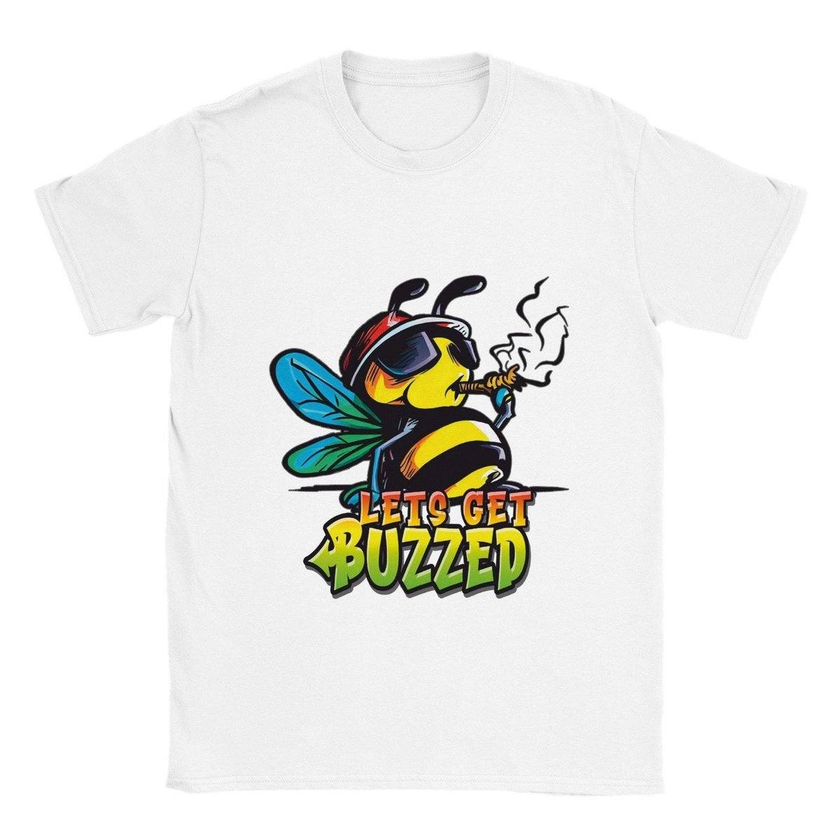 Lets Get Buzzed - Classic Unisex Crewneck T-shirt Australia Online Color White / S