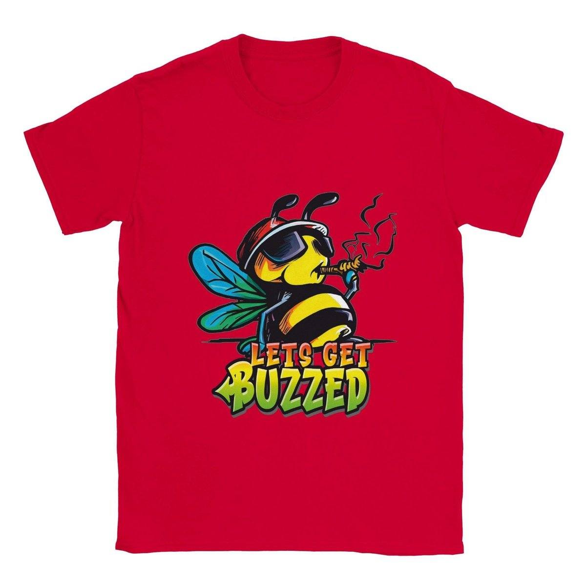 Lets Get Buzzed - Classic Unisex Crewneck T-shirt Australia Online Color Red / S