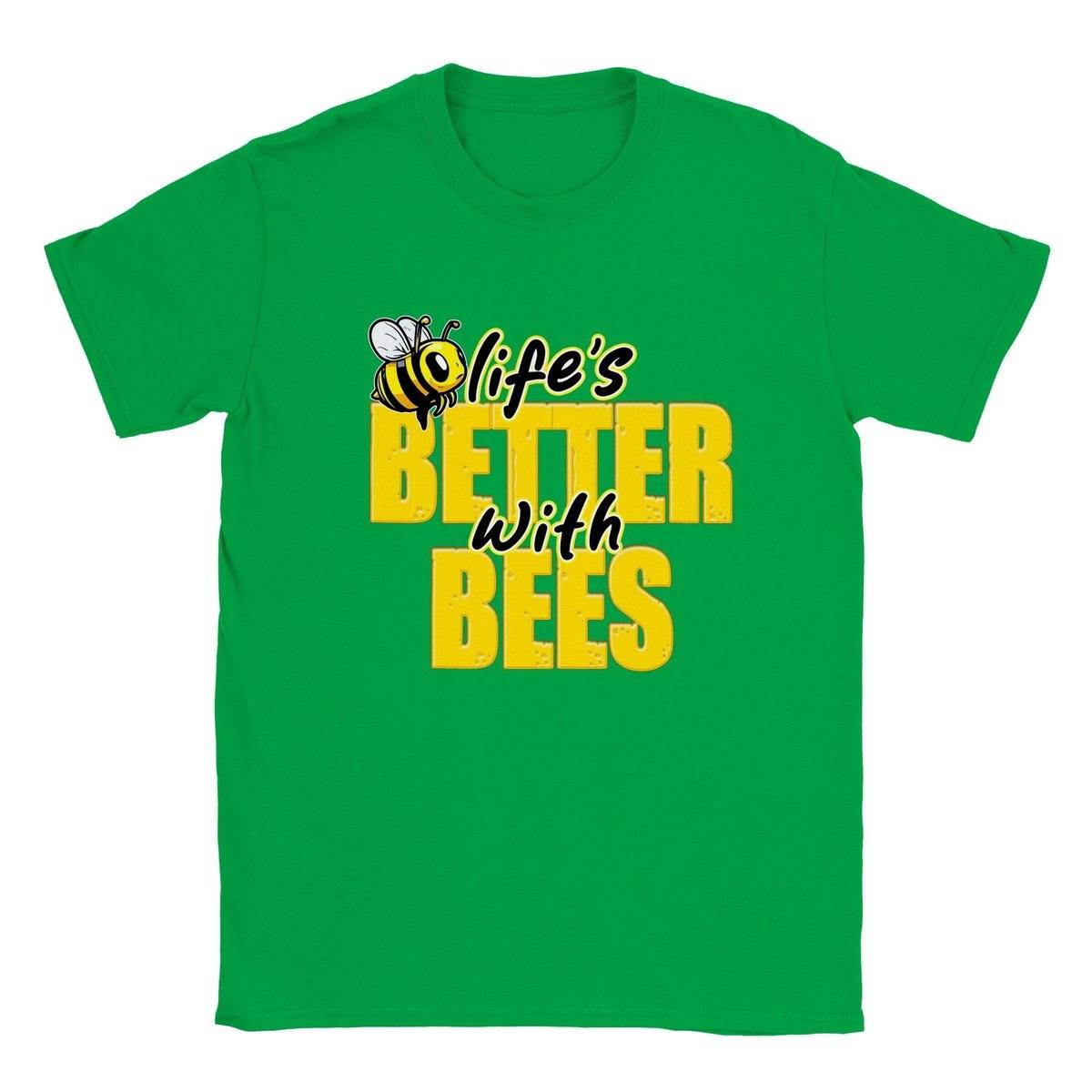 Lifes Better With Bees Kids T-shirt Australia Online Color Irish Green / XS