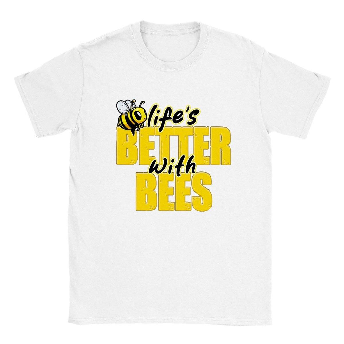 Lifes Better With Bees Kids T-shirt Australia Online Color White / XS