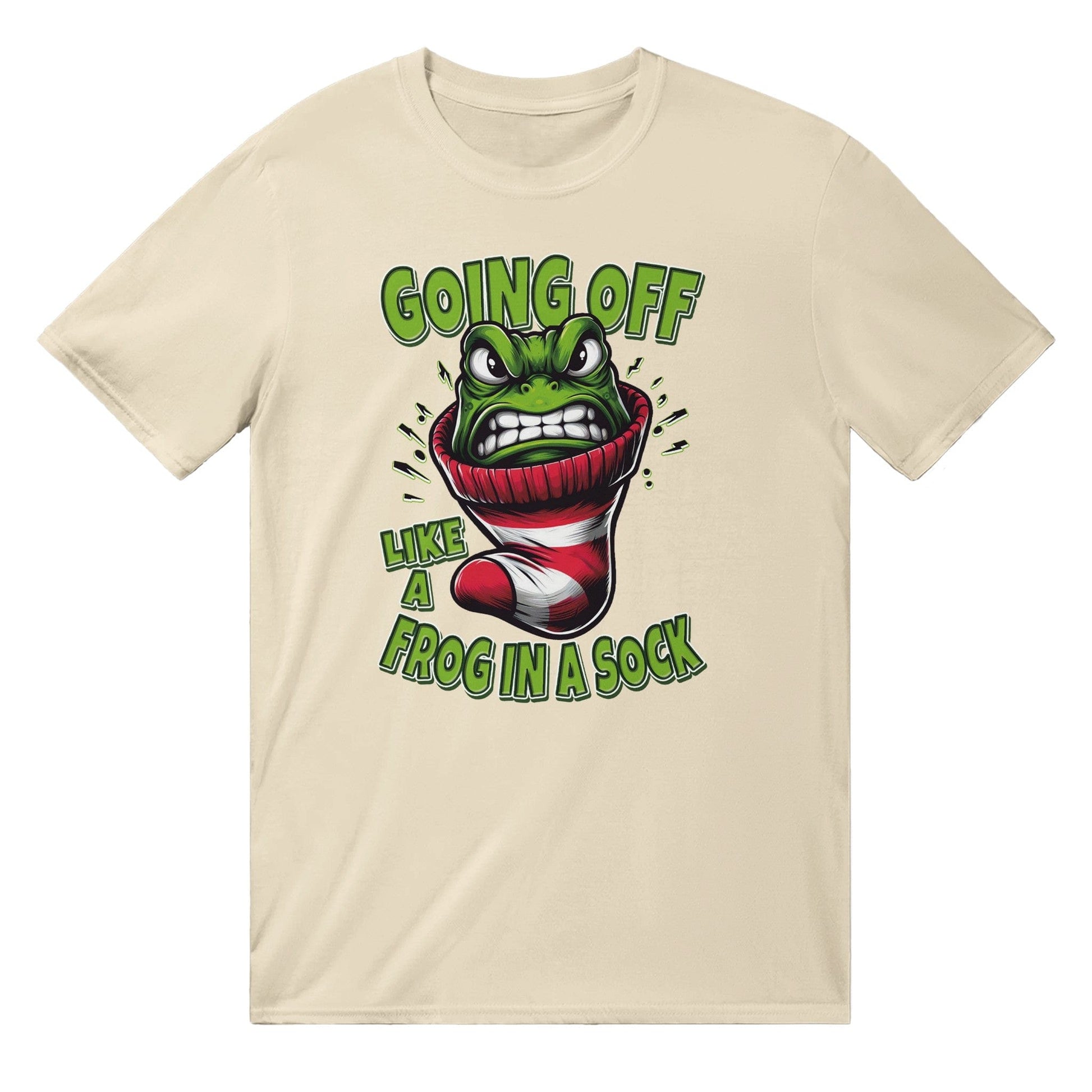 Like A Frog In A Sock T-shirt Graphic Tee Australia Online Natural / S