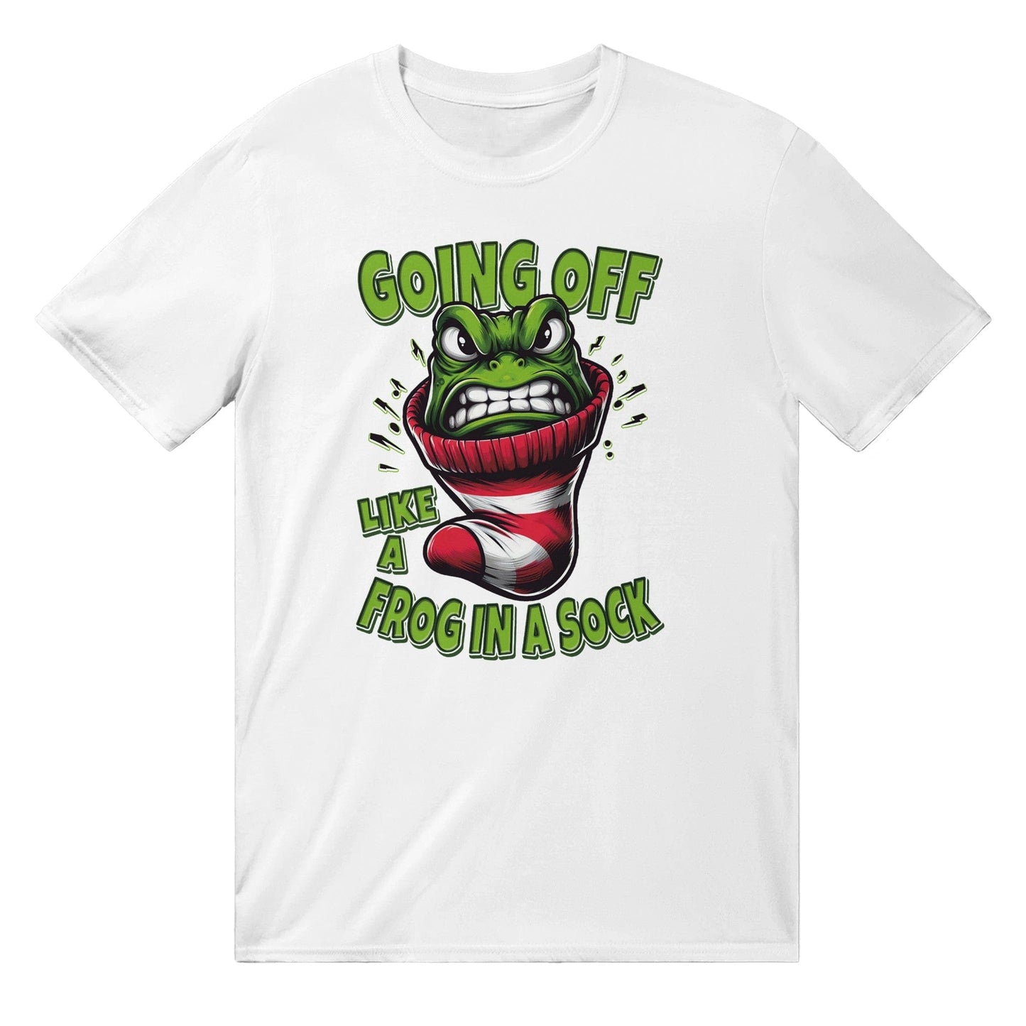 Like A Frog In A Sock T-shirt Graphic Tee Australia Online White / S