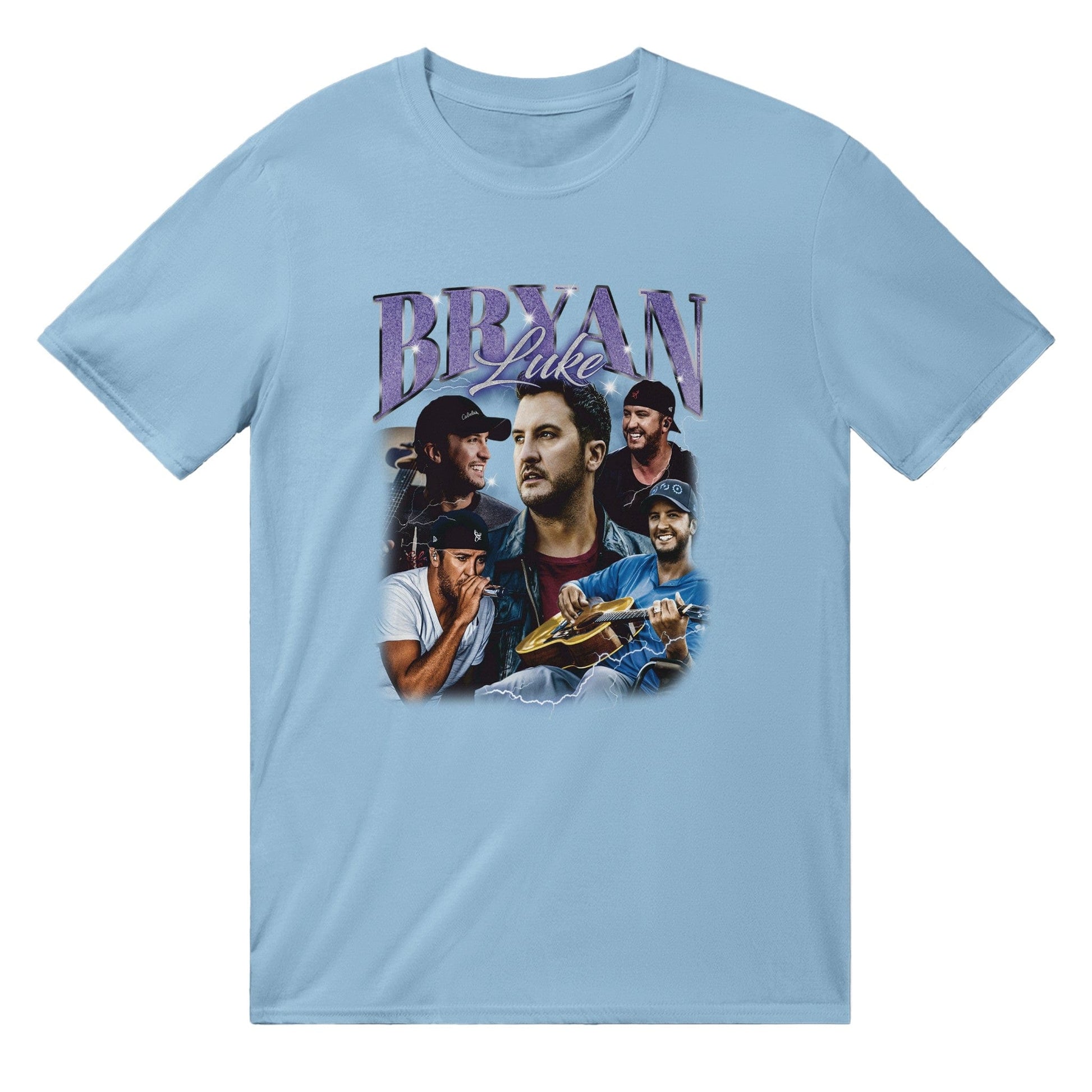 Luke Bryan Vintage T-Shirt Australia Online Color Light Blue / S