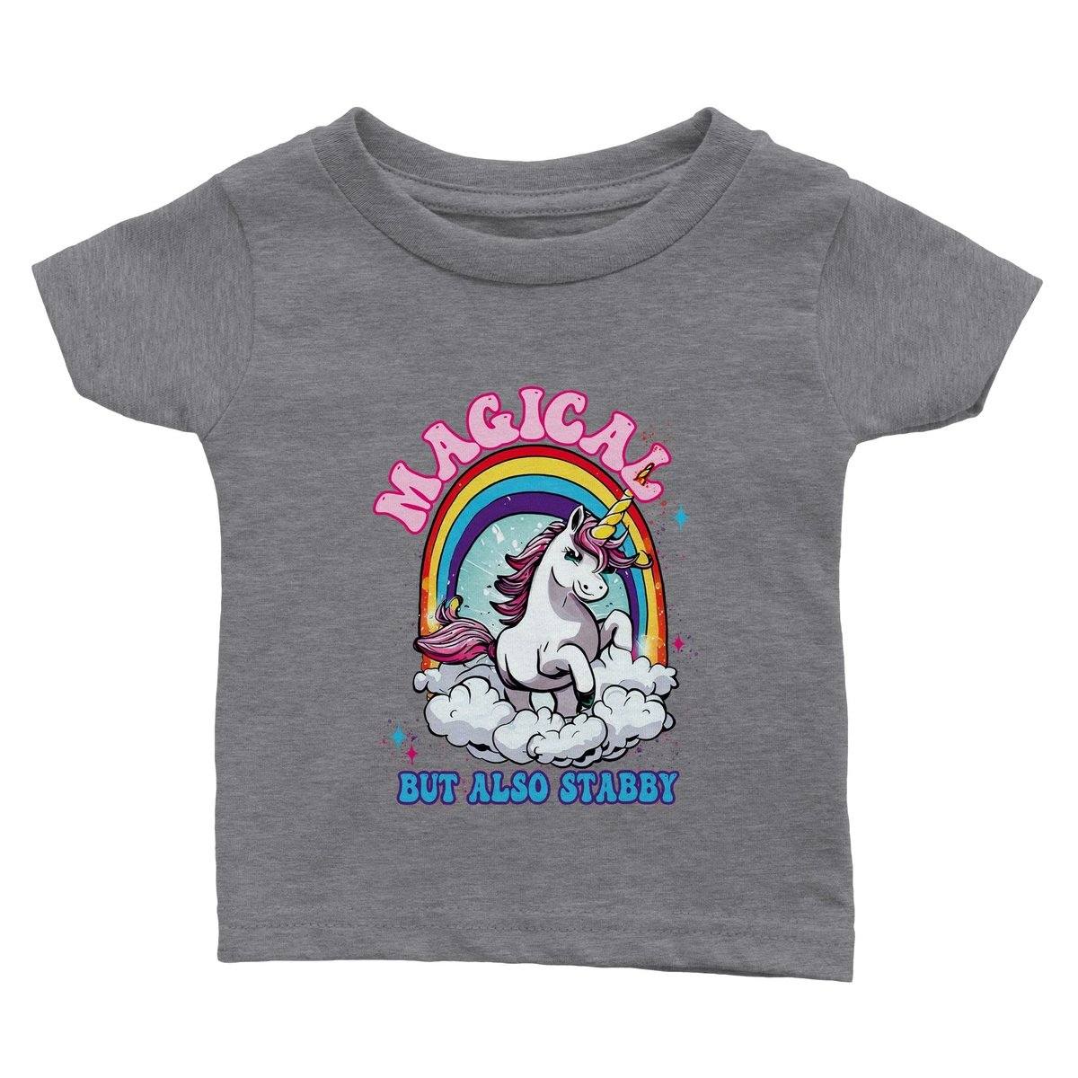 Magical But Also Stabby Baby T-Shirt Australia Online Color Heather Gray / 6m