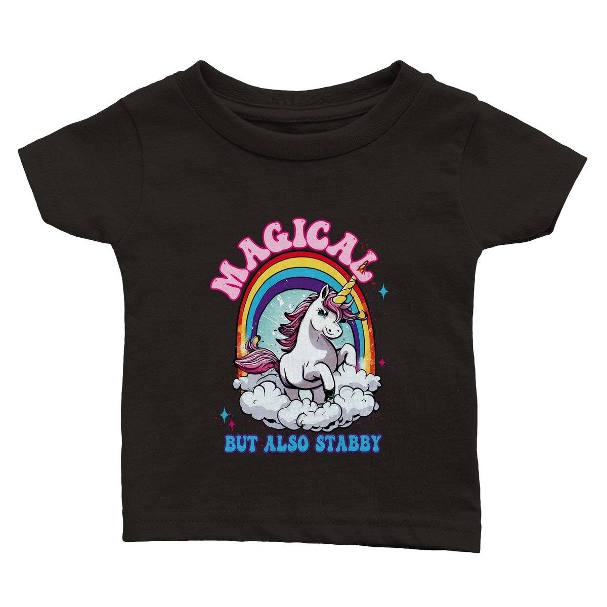Magical But Also Stabby Baby T-Shirt Australia Online Color Black / 6m