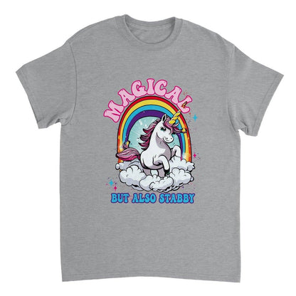 MAGICAL BUT ALSO STABBY T-SHIRT Australia Online Color Sports Grey / S