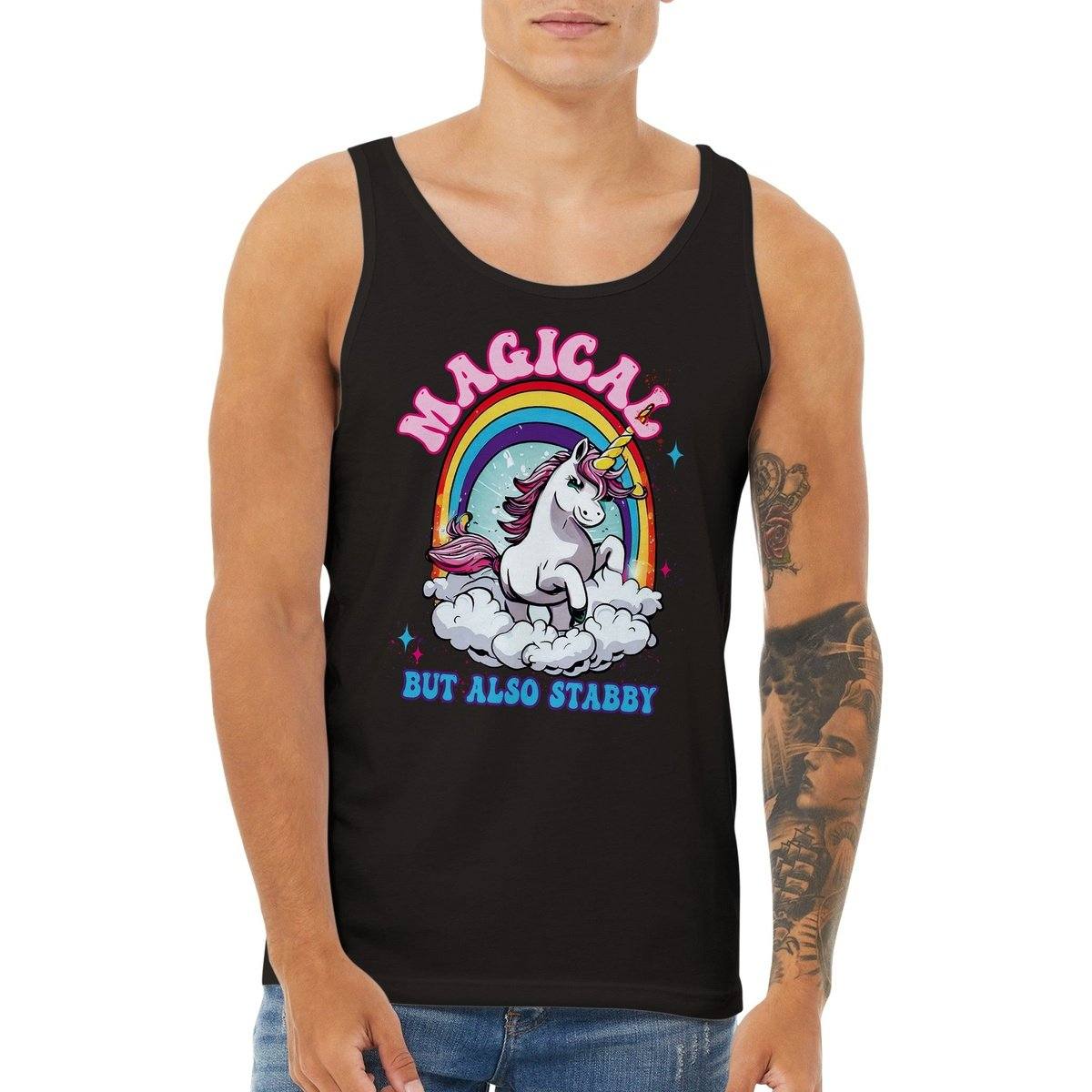 Magical But Also Stabby Tank Top Australia Online Color Black / XS