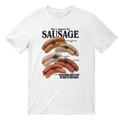 May I Suggest The Sausage T-shirt Australia Online Color White / S