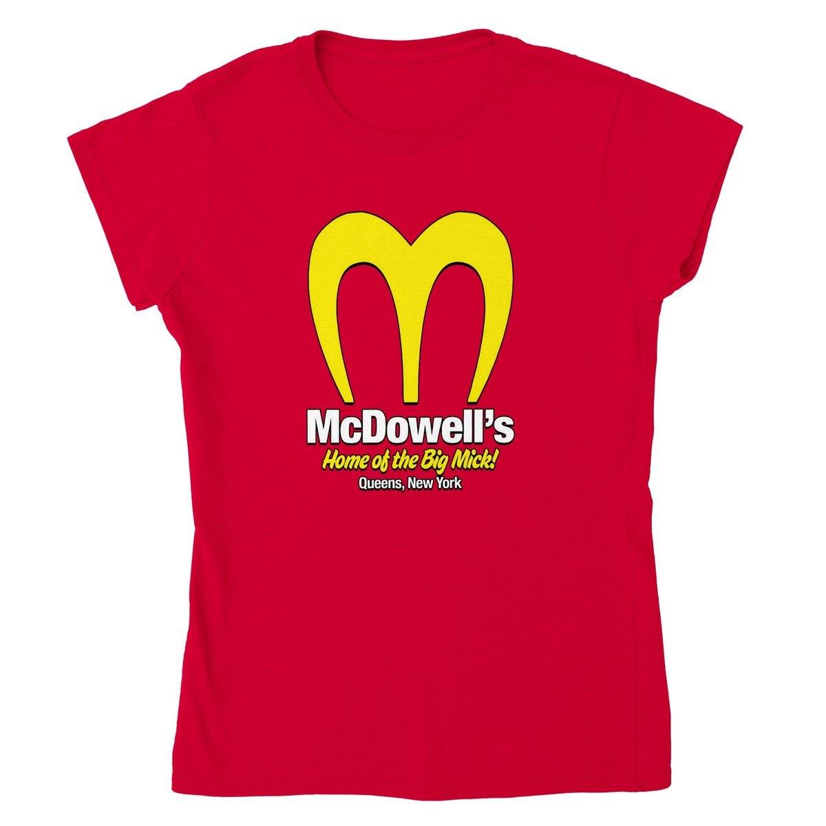 McDowell's Home Of The Big Mick T-SHIRT Australia Online Color Red / Womens / S
