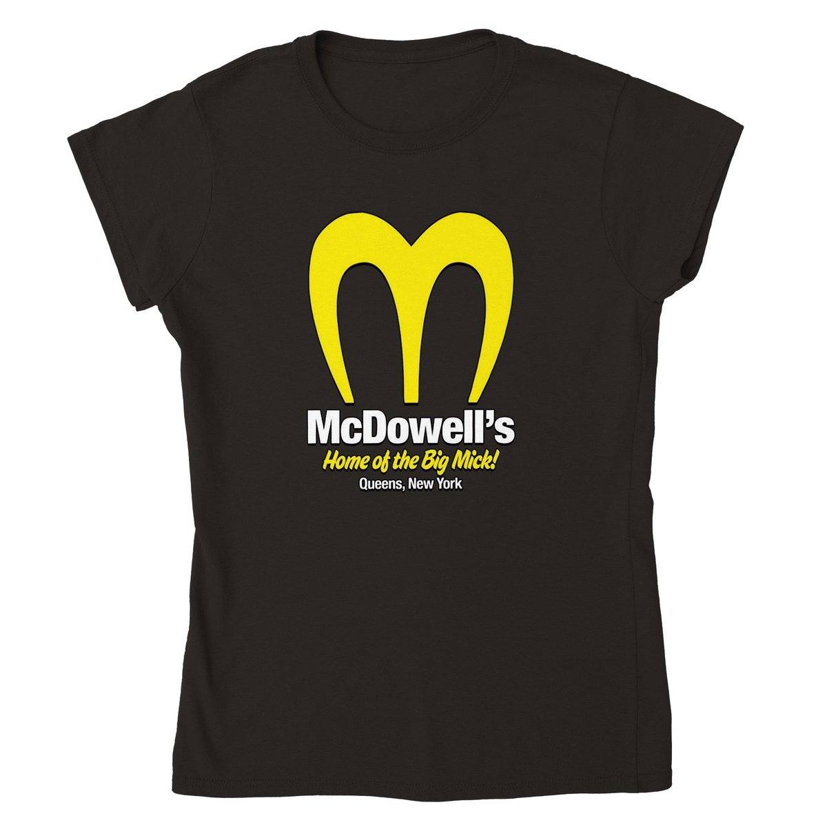 McDowell's Home Of The Big Mick T-SHIRT Australia Online Color Black / Womens / S