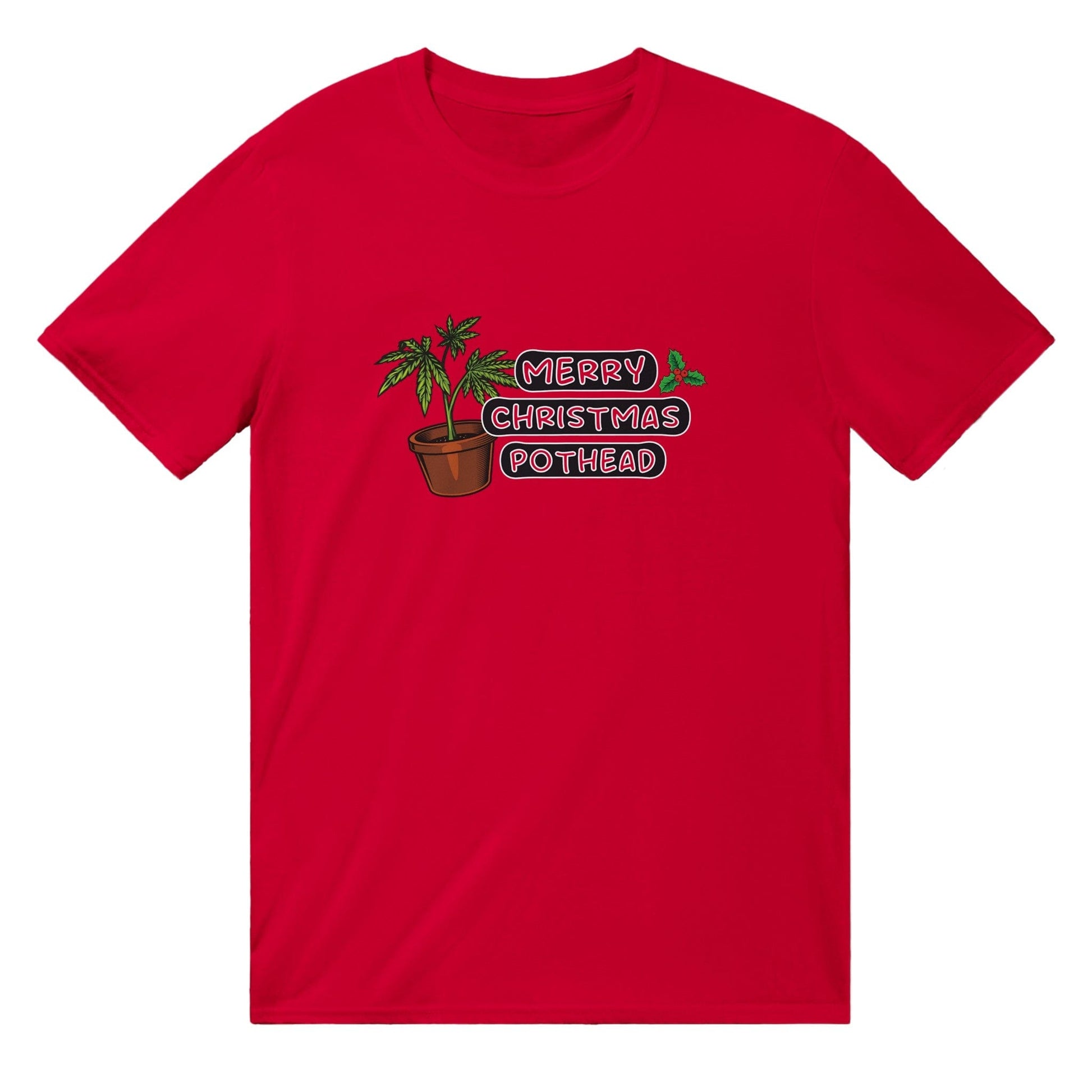 Merry Christmas Pothead T-Shirt Australia Online Color Red / S