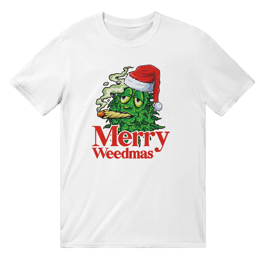 Merry Weedmas T-Shirt Australia Online Color White / S