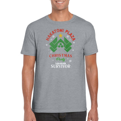 NAKATOMI PLAZA CHRISTMAS PARTY SURVIVOR T-Shirt Australia Online Color Sports Grey / S