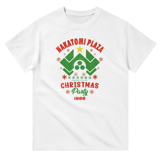 NAKATOMI PLAZA CHRISTMAS PARTY T-Shirt Australia Online Color White / S / New Design