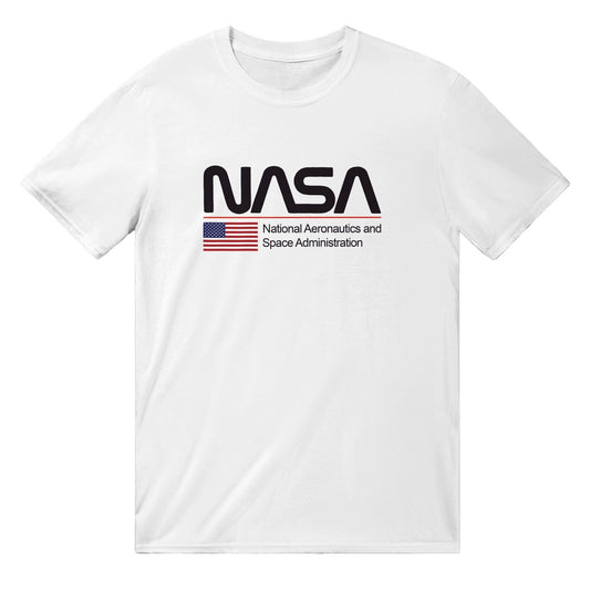 NASA US T-Shirt Graphic Tee Australia Online S / White