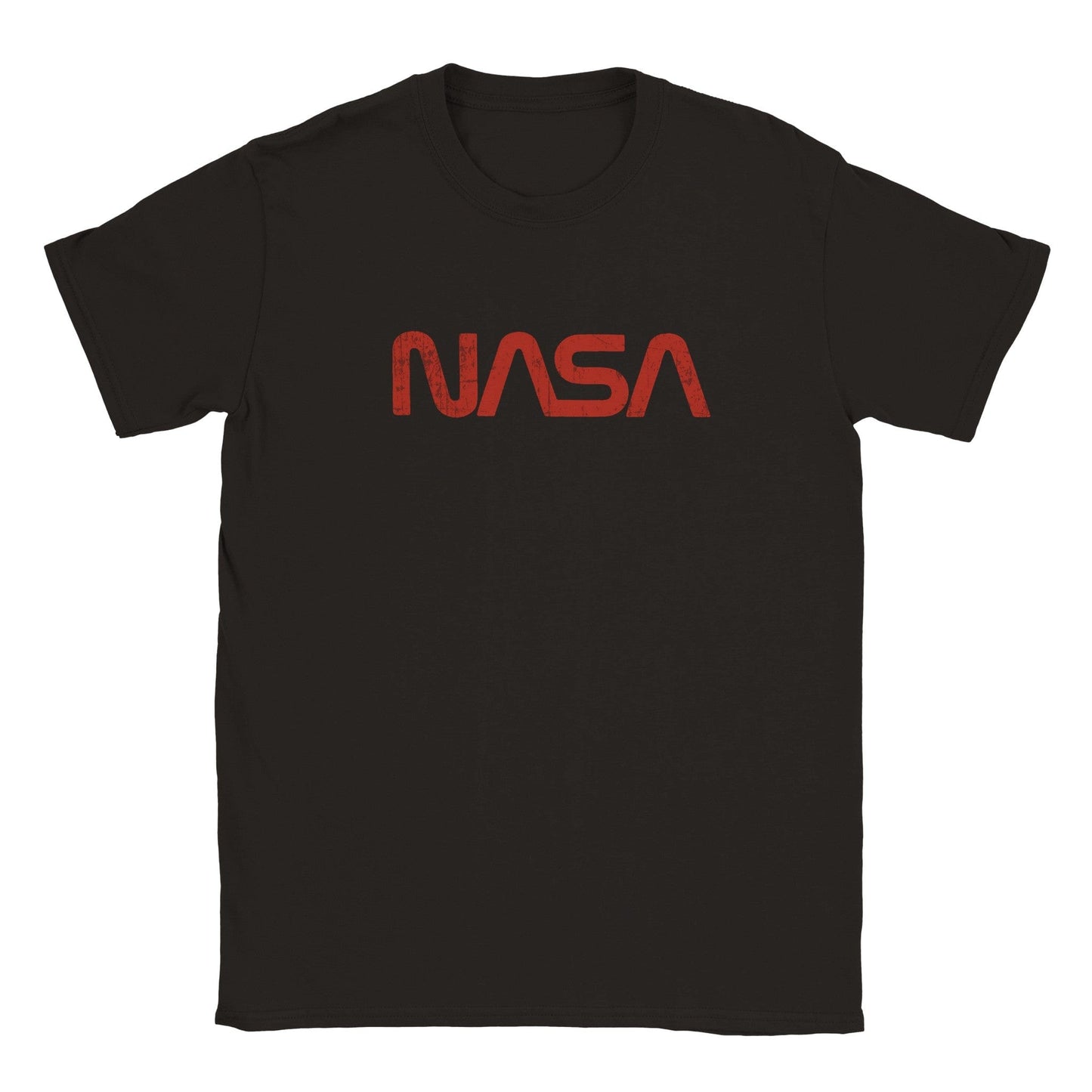 NASA Worm Distressed Kids T-shirt Graphic Tee Australia Online Black / S