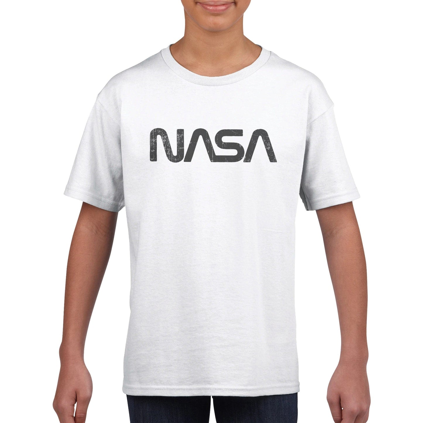 NASA Worm Distressed Kids T-shirt Graphic Tee Australia Online