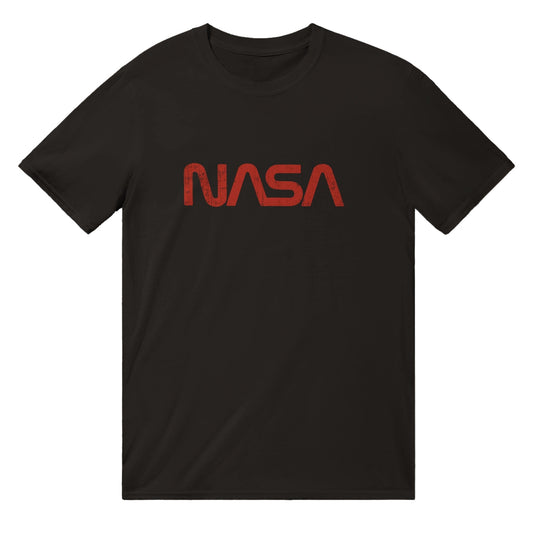 NASA Worm Distressed T-Shirt Graphic Tee Australia Online Black / S
