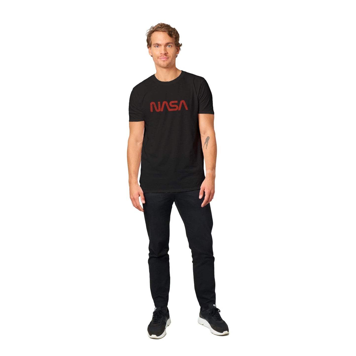 NASA Worm Distressed T-Shirt Graphic Tee Australia Online